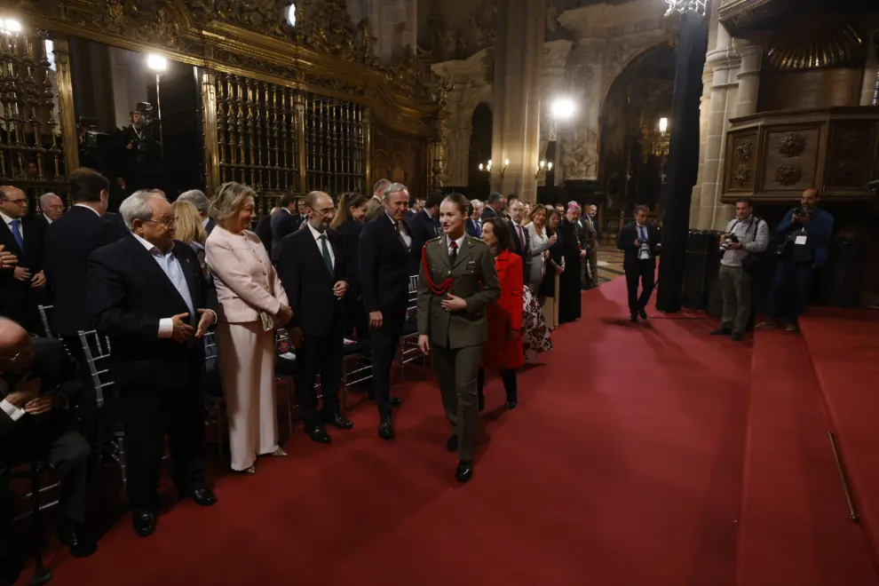 Homenaje a la princesa Leonor en La Seo