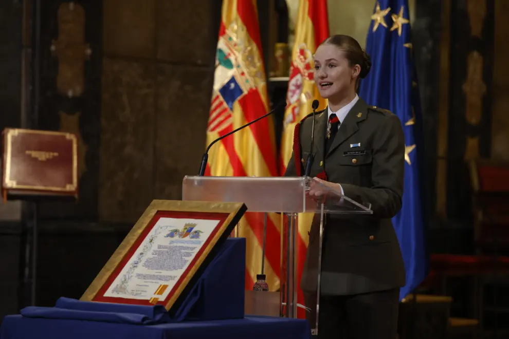 Homenaje a la princesa Leonor en La Seo