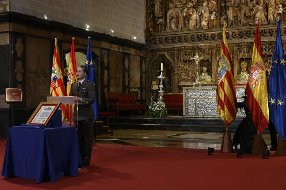 Homenaje a la princesa Leonor en La Seo