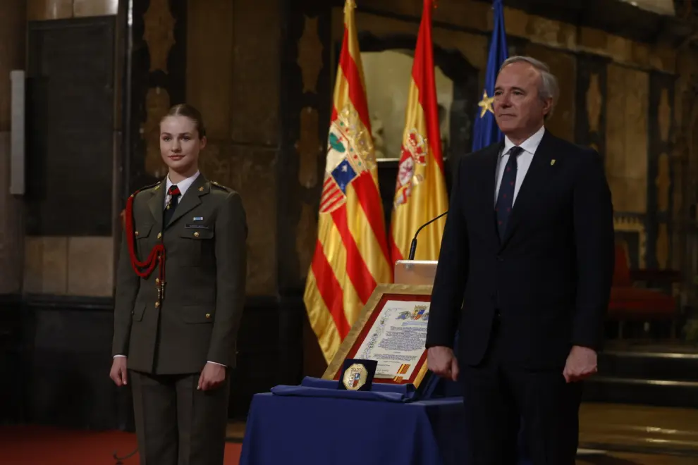 Homenaje a la princesa Leonor en La Seo