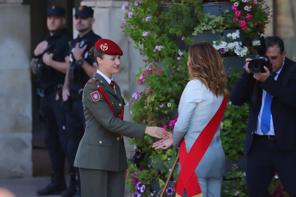 Homenaje a la princesa Leonor en Zaragoza