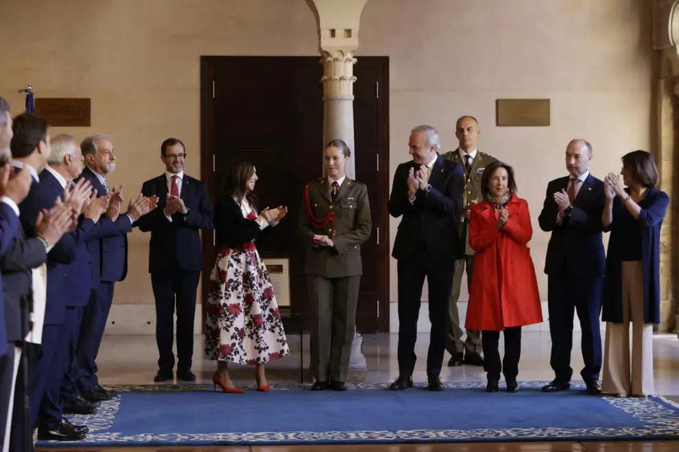 Homenaje en Zaragoza a la princesa Leonor