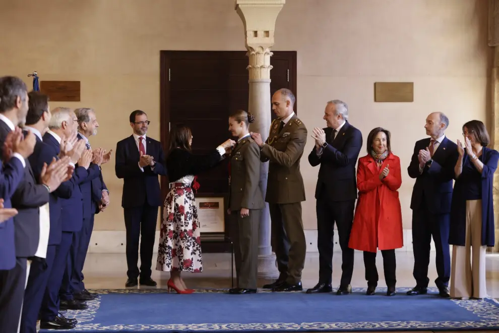 Homenaje en Zaragoza a la princesa Leonor