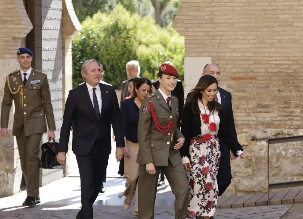 Homenaje en Zaragoza a la princesa Leonor