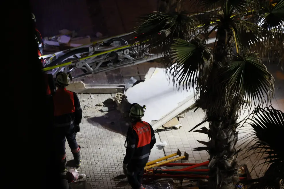 Derrumbe de un restaurante en la Playa de Palma ESPAÑA PALMA DERRUMBE