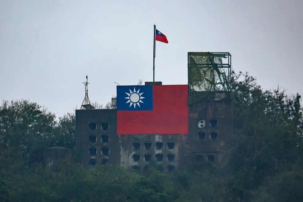 Un puesto militar en la periférica isla de Dadan, donde están estacionados soldados taiwaneses, en Kinmen, Taiwán