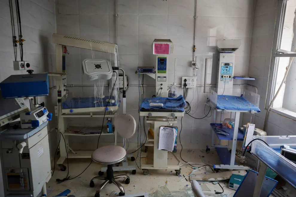 Incendio en un hospital infantil en Nueva Delhi (India)