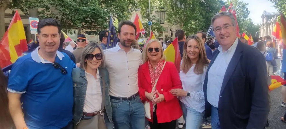 Miles de personas se concentran en Madrid en el acto del PP liderado por Alberto Núñez Feijóo contra el Gobierno y la amnistía