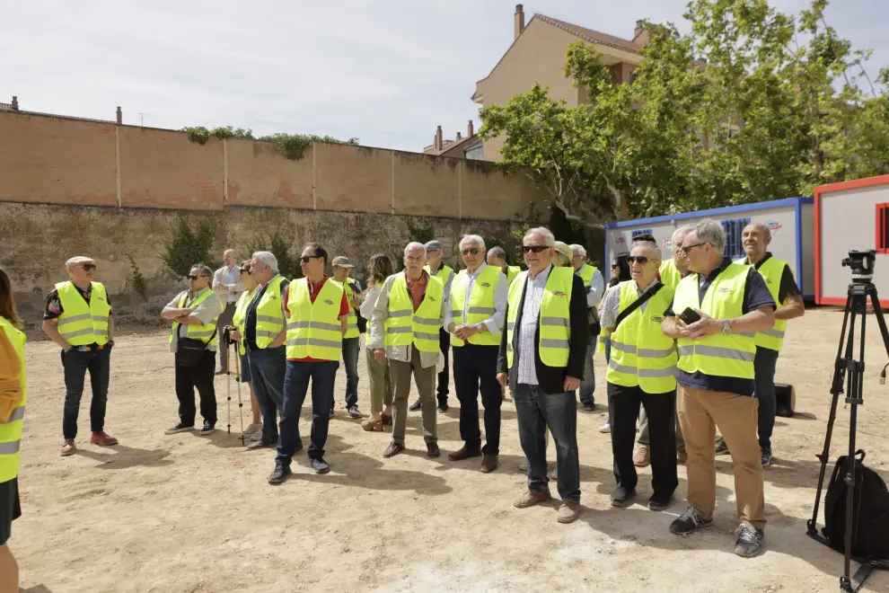 Primera piedra del centro cívico Hispanidad.