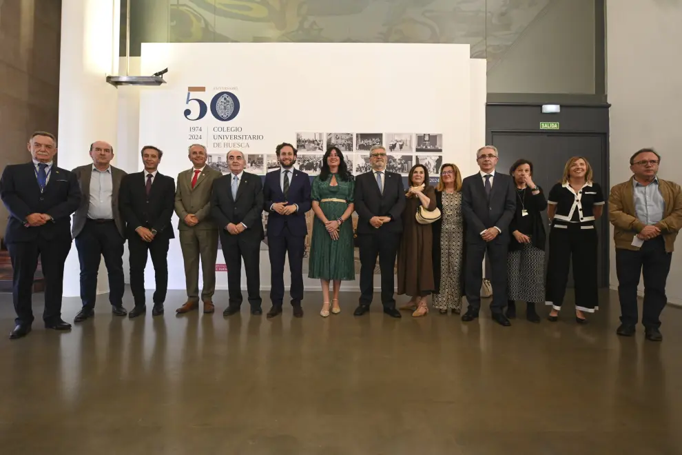 Acto de celebración de los 50 años del Colegio Universitario de Huesca.