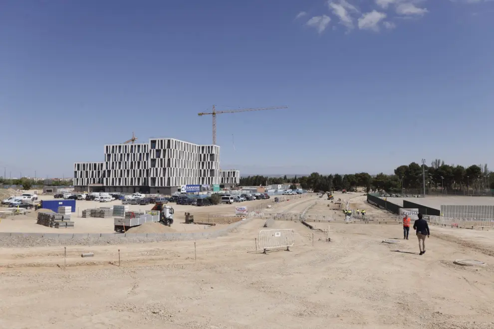 Visita a las obras del nuevo vial de Gómez Laguna