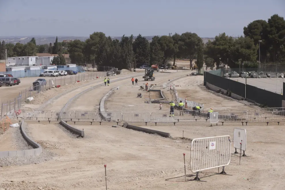 Visita a las obras del nuevo vial de Gómez Laguna