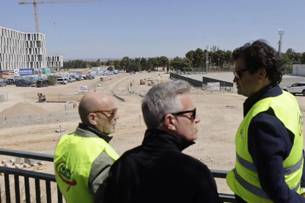 Visita a las obras del nuevo vial de Gómez Laguna