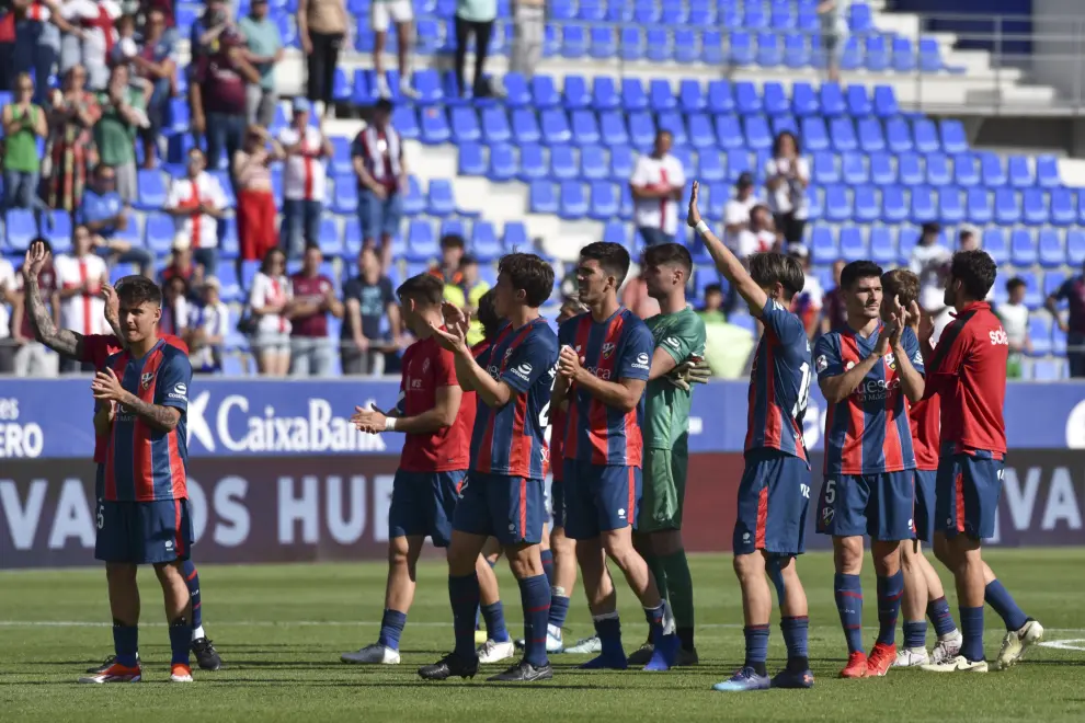 Imágenes del partido entre la SD Huesca y el Levante, correspondiente a la jornada 42 de La Liga Hypermotion.