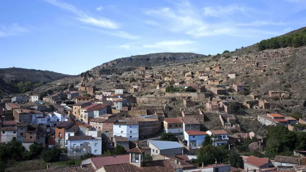 Vista de Torrijo de la Cañada, el pueblo del canterano del Real Zaragoza Pablo Cortés