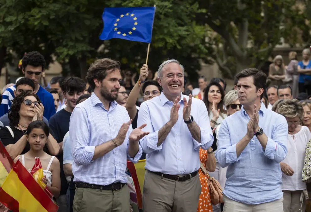 Cierre de campaña del PP para las elecciones europeas en Zaragoza