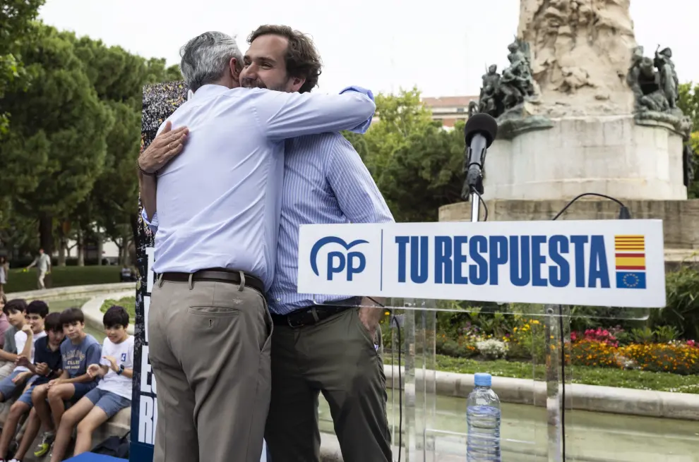 Cierre de campaña del PP para las elecciones europeas en Zaragoza