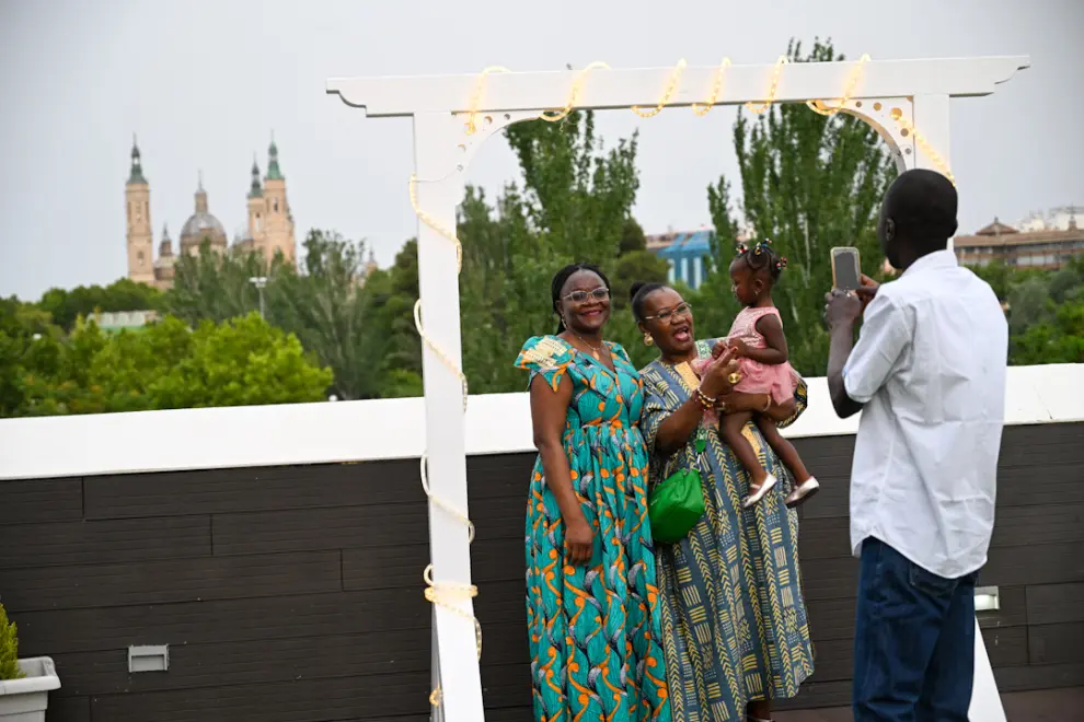 Gala de la Fundación Ilumináfrica en el restaurante Aura de Zaragoza