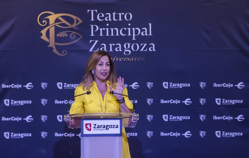Presentación de los actos por el 225 aniversario del Teatro Principal de Zaragoza.