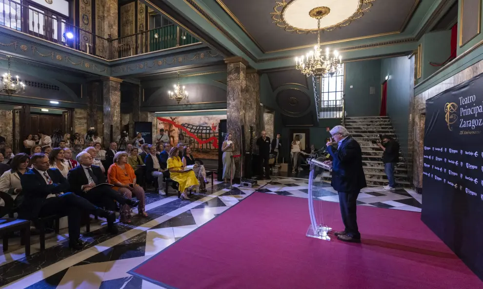 Presentación de los actos por el 225 aniversario del Teatro Principal de Zaragoza.