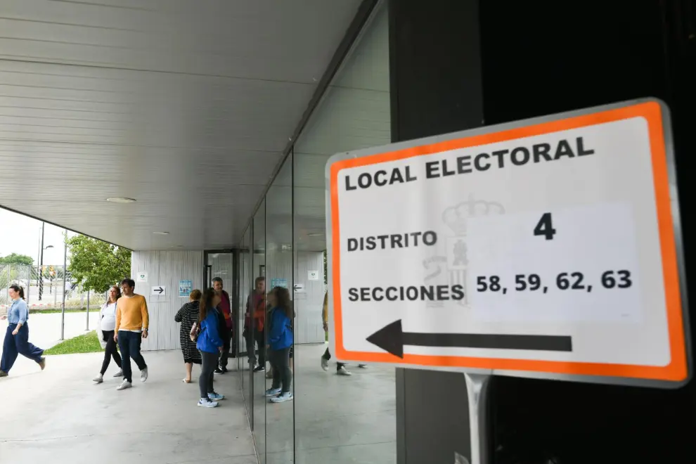Jornada electoral en Aragón en las elecciones europeas 2024.