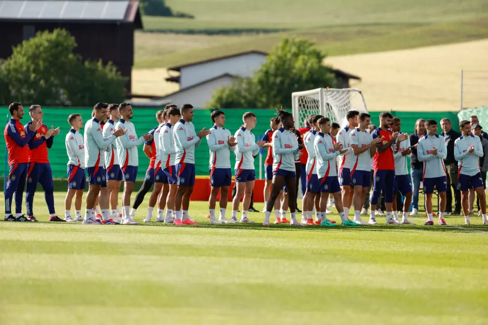 Primer entrenamiento en Alemania de la selección española para la Eurocopa 2024