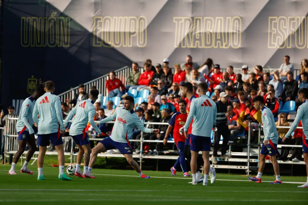 Primer entrenamiento en Alemania de la selección española para la Eurocopa 2024