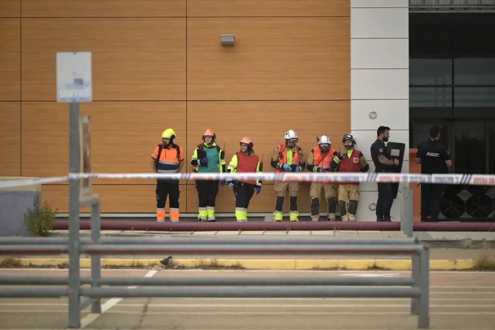 Simulacro de toma de rehenes en el centro comercial Plaza Imperial de Zaragoza