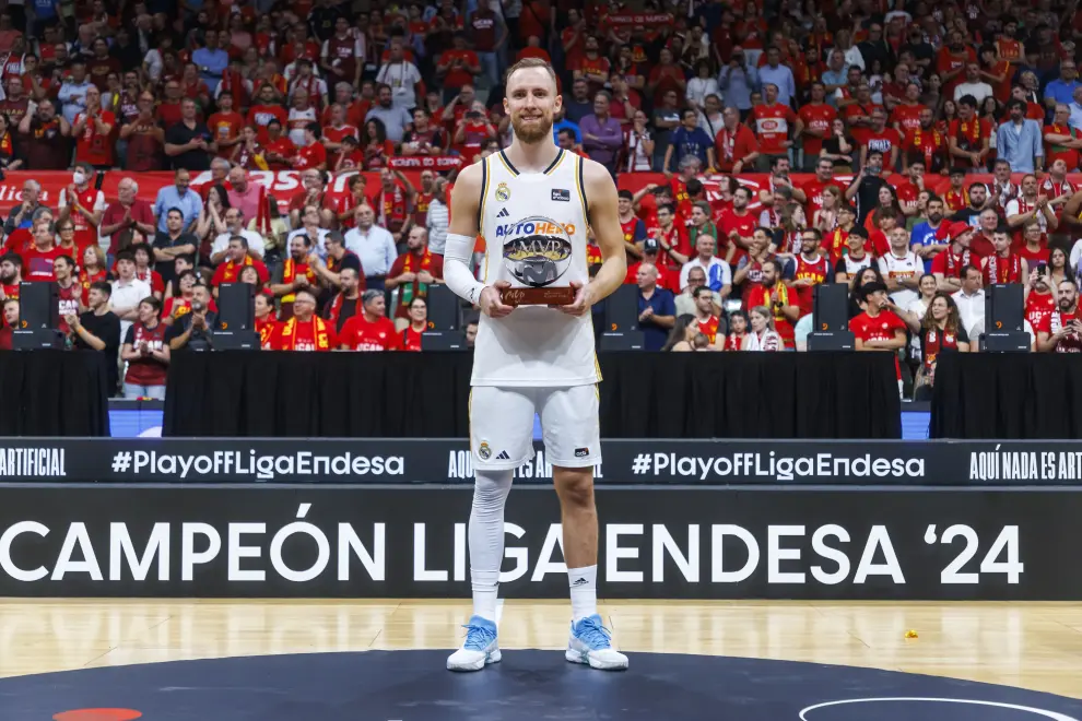 Partido UCAM Murcia-Real Madrid, tercer partido del 'play off' final de la Liga Endesa de baloncesto