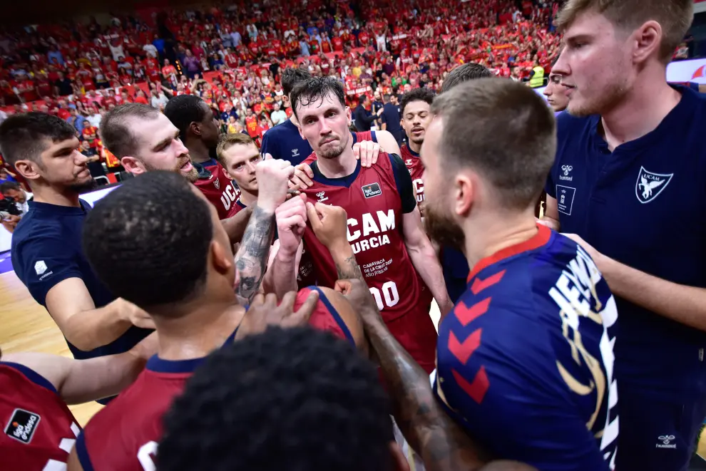 Partido UCAM Murcia-Real Madrid, tercer partido del 'play off' final de la Liga Endesa de baloncesto