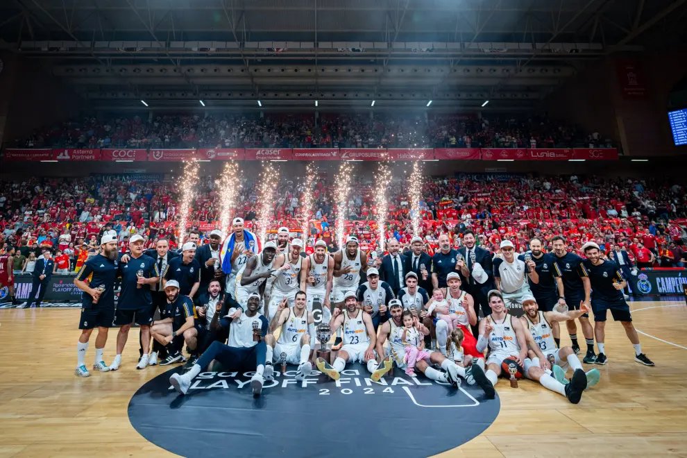 Partido UCAM Murcia-Real Madrid, tercer partido del 'play off' final de la Liga Endesa de baloncesto