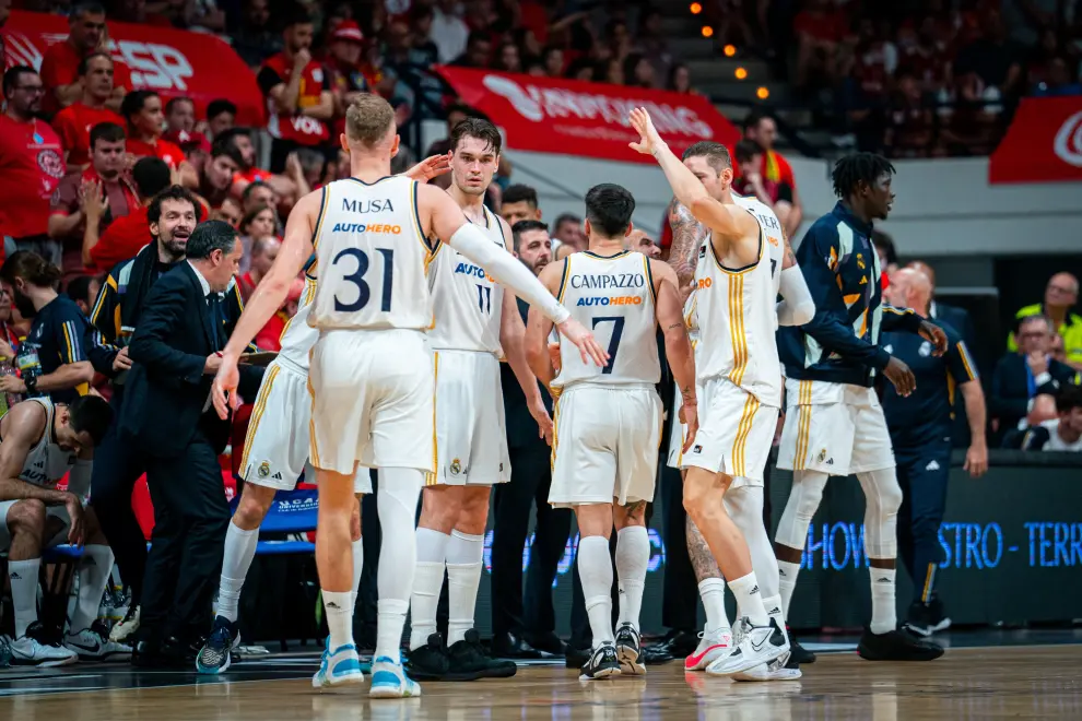 Partido UCAM Murcia-Real Madrid, tercero del 'play off' final de la Liga Endesa de baloncesto