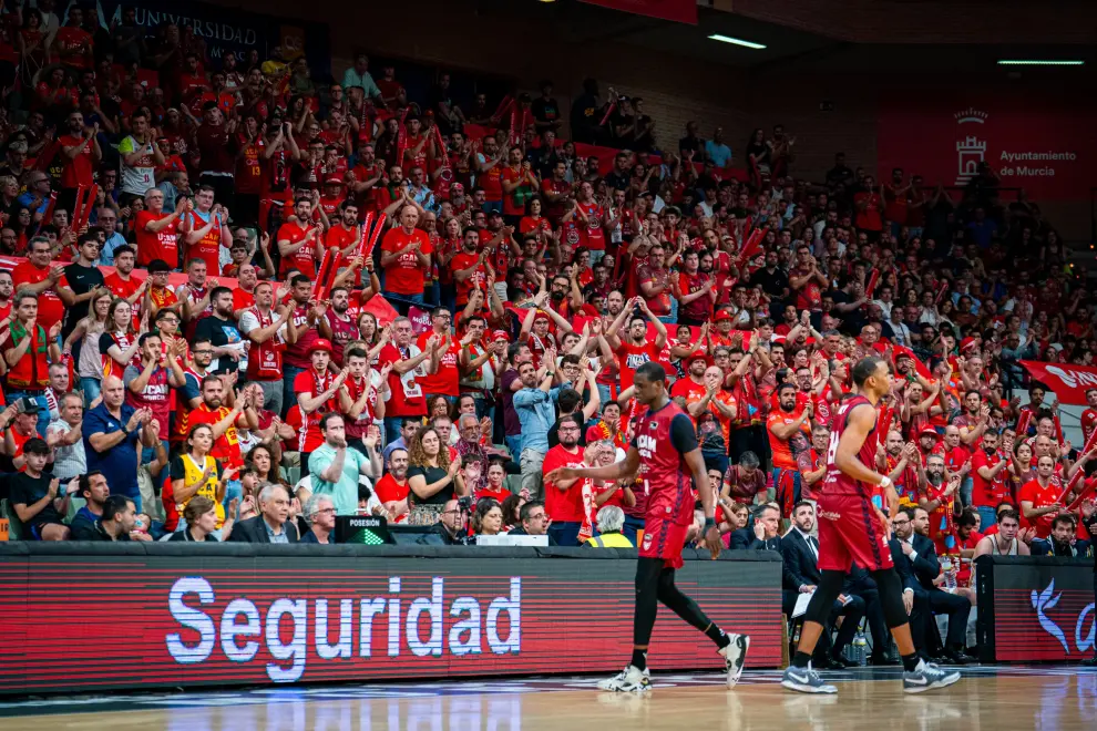 Partido UCAM Murcia-Real Madrid, tercero del 'play off' final de la Liga Endesa de baloncesto