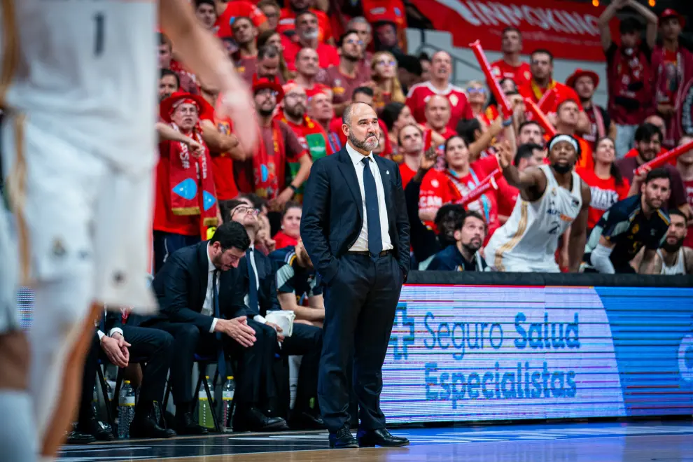 Partido UCAM Murcia-Real Madrid, tercero del 'play off' final de la Liga Endesa de baloncesto