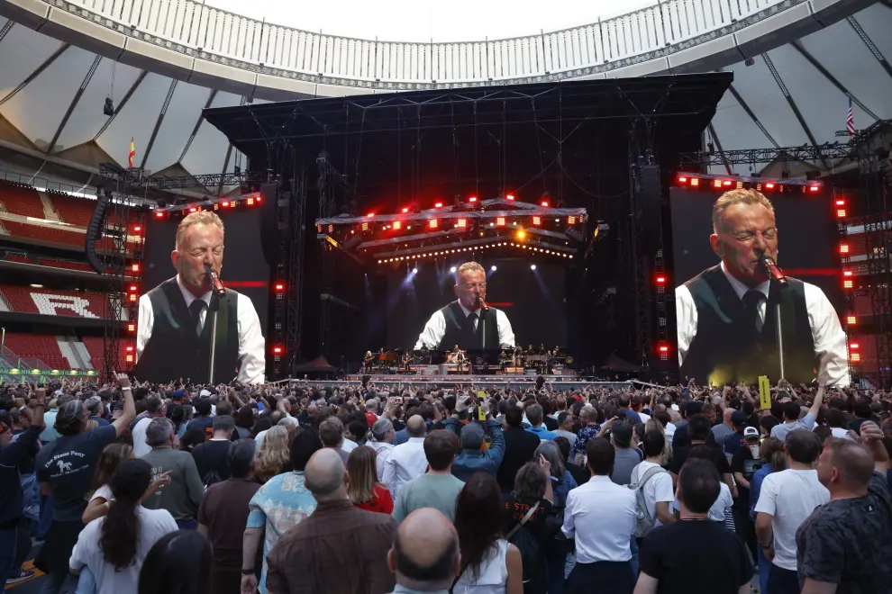 Primer concierto de Bruce Springsteen  en España: el cantante llena el Estadio Civitas Metropolitano en Madrid