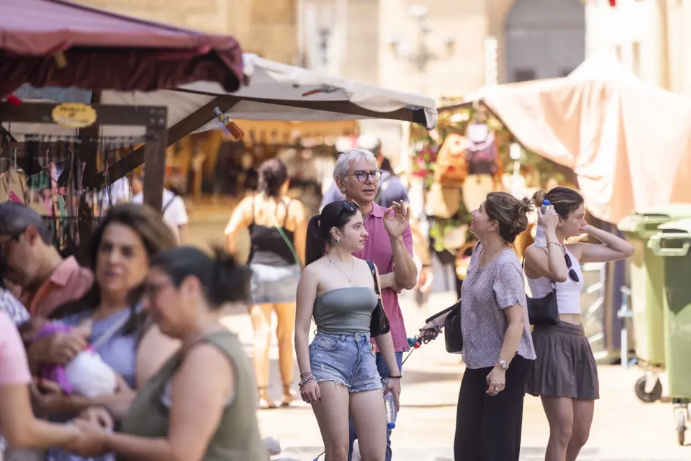 Apertura del Mercado Medieval 2024 de Zaragoza en la plaza del Pilar