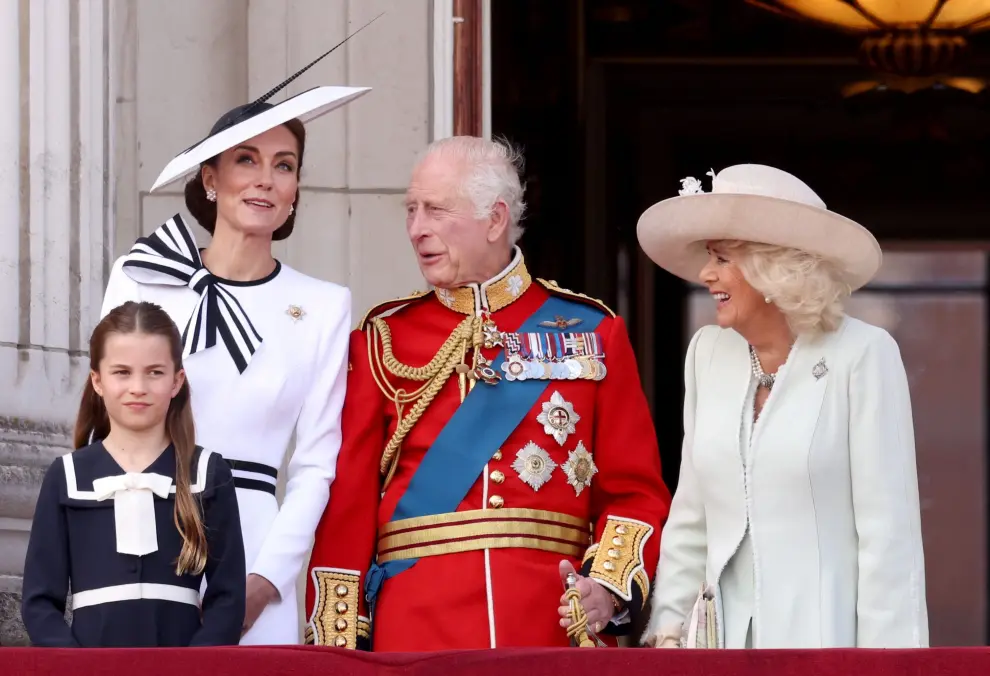 Reaparece Kate Middleton: foto de la celebración del cumpleaños oficial del rey Carlos III