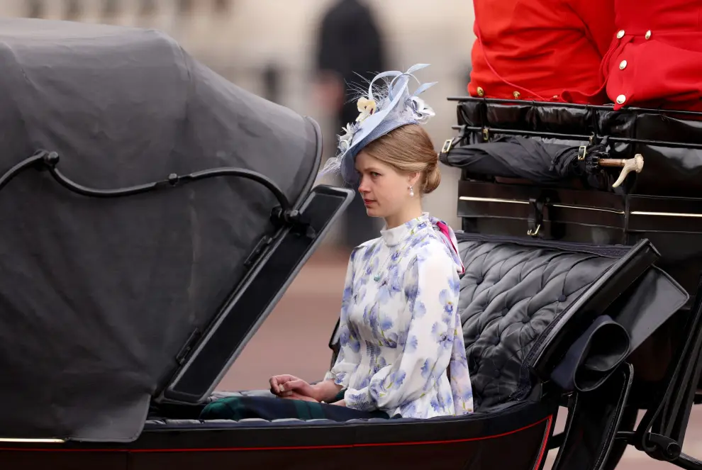 Reaparece Kate Middleton: foto del desfile militar que celebra el cumpleaños oficial del rey Carlos III BRITAIN ROYALTY