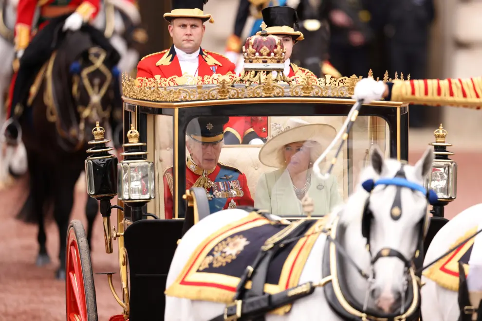 Reaparece Kate Middleton: foto del desfile militar que celebra el cumpleaños oficial del rey Carlos III