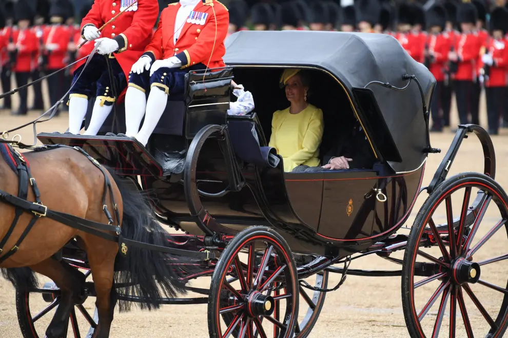 Reaparece Kate Middleton: foto del desfile militar que celebra el cumpleaños oficial del rey Carlos III