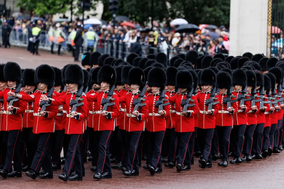 Reaparece Kate Middleton: foto del desfile que celebra el cumpleaños del rey Carlos III