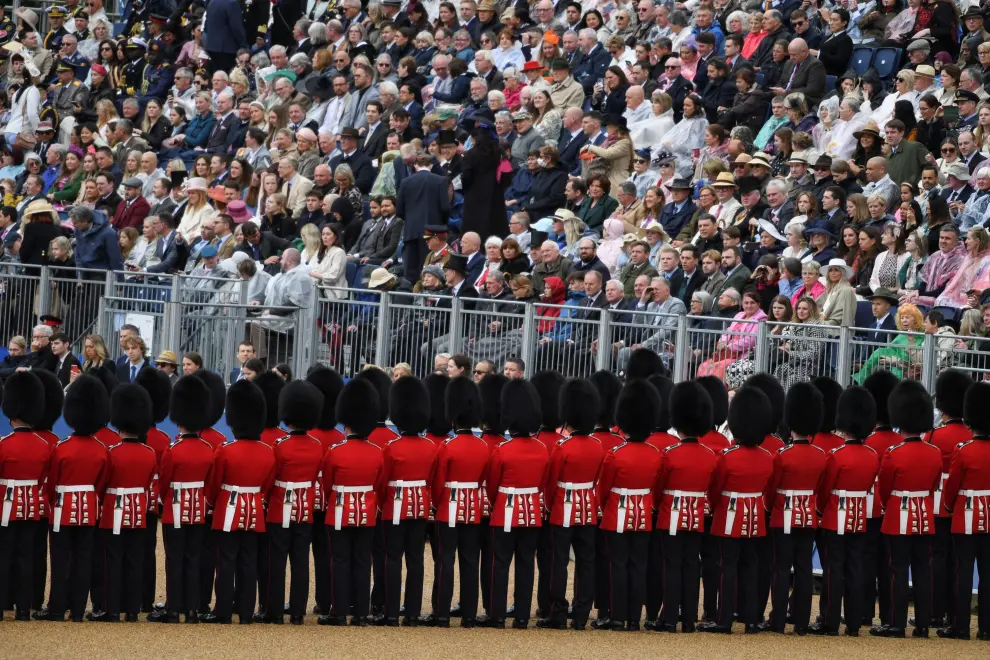 Reaparece Kate Middleton: foto del desfile que celebra el cumpleaños del rey Carlos III