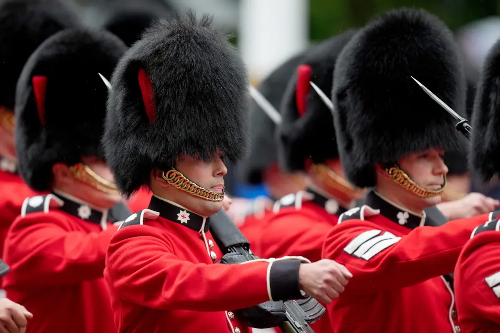 Reaparece Kate Middleton: imágenes del desfile militar que celebra el cumpleaños oficial del rey Carlos III