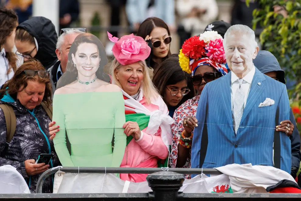 Reaparece Kate Middleton: imágenes del desfile militar que celebra el cumpleaños oficial del rey Carlos III