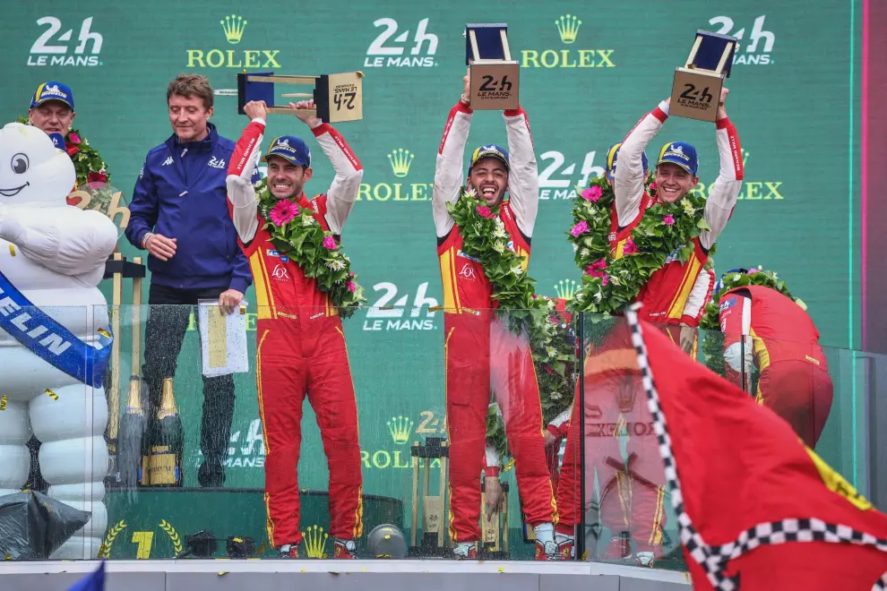24 Horas de Le Mans: el piloto español Miguel Molina gana la carrera con Ferrari