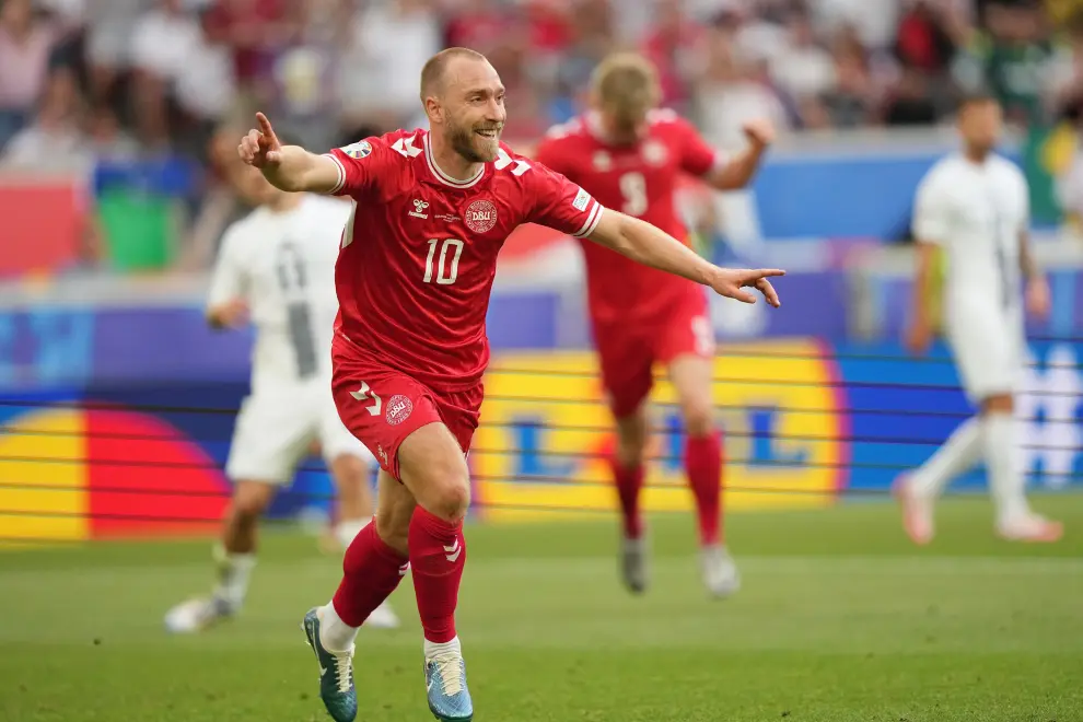 Eurocopa 2024: partido Eslovenia-Dinamarca, del grupo C, en el Stuttgart Arena