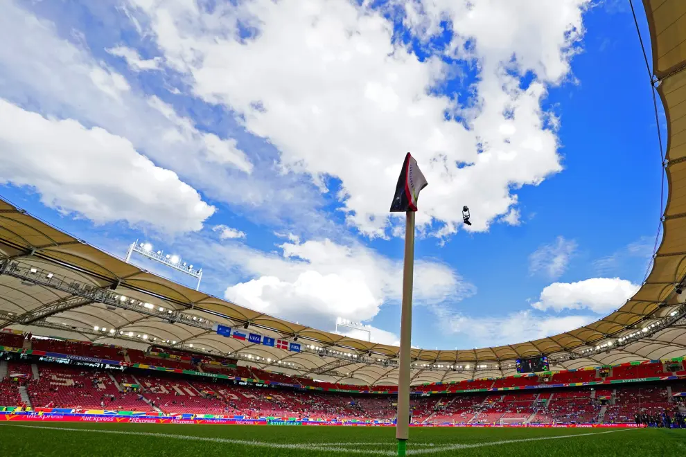 Eurocopa 2024: partido Eslovenia-Dinamarca, del grupo C, en el Stuttgart Arena