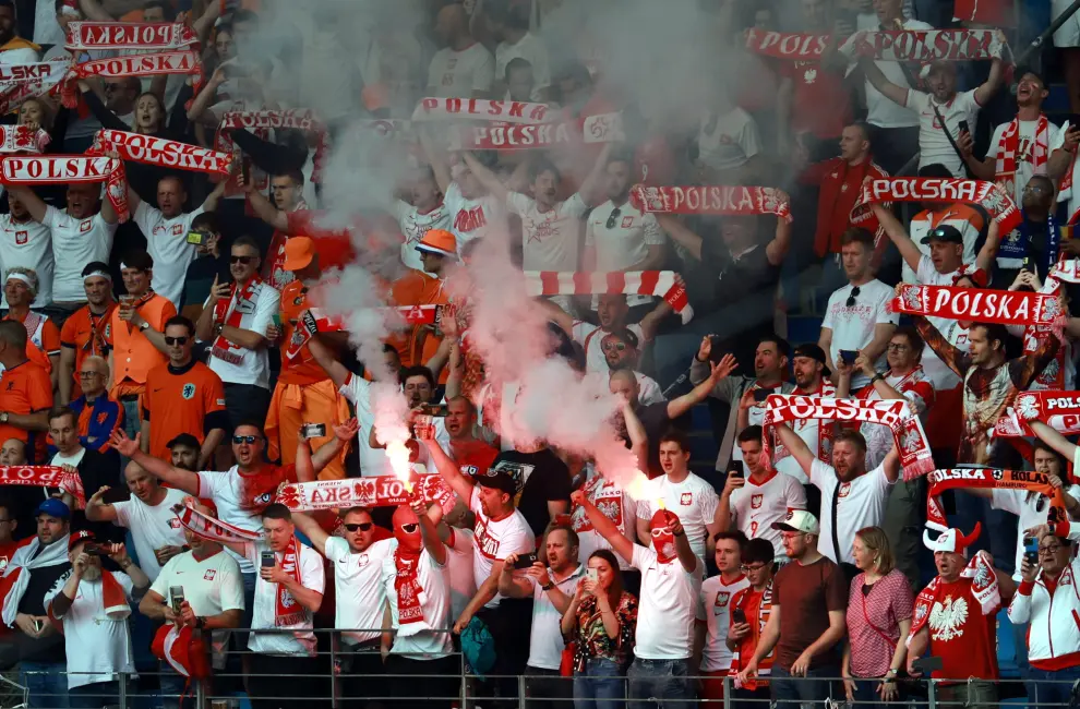 Eurocopa 2024: partido Polonia-Países Bajos, en el Volksparkstadion de Hamburgo