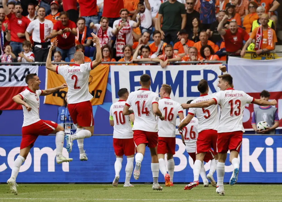 Eurocopa 2024: partido Polonia-Países Bajos, en el Volksparkstadion de Hamburgo