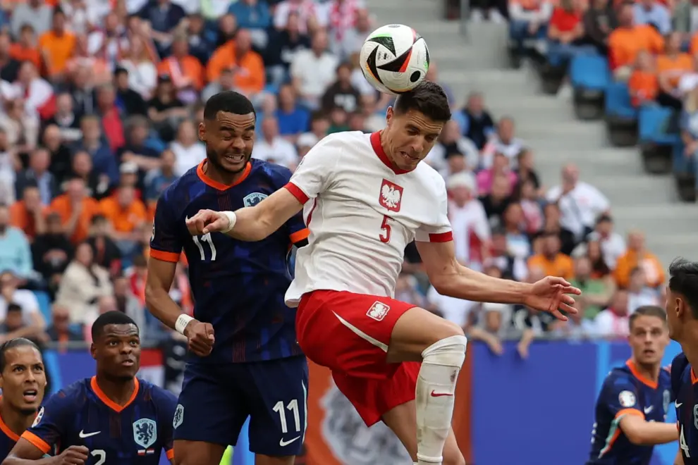 Eurocopa 2024: partido Polonia-Países Bajos, en el Volksparkstadion de Hamburgo